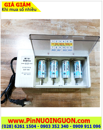 Delipow DLP-808 _Bộ sạc pin DLP-808 kèm 4 pin sạc C Ansman Mignon NiMh C4500mAh 1.2v